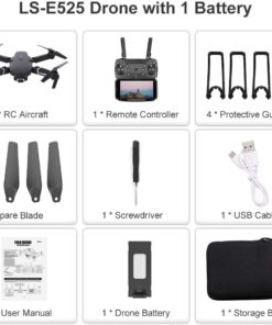 LS-E525 RC Drone with Camera - Gray - Image 8