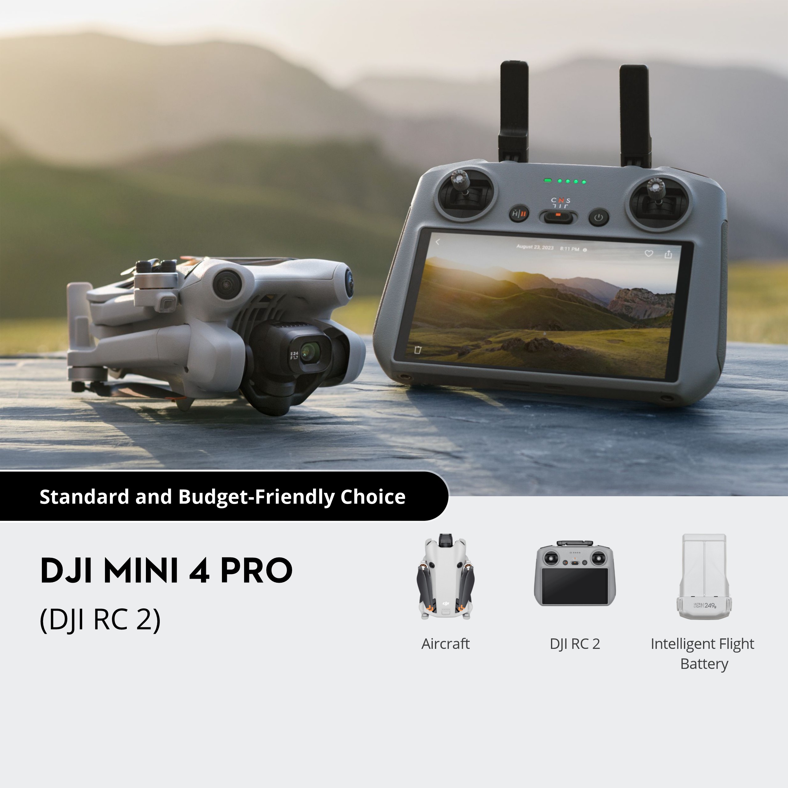 DJI Mini 4 Pro Fly More Combo Plus (DJI RC 2) – Madison Area Drone Service